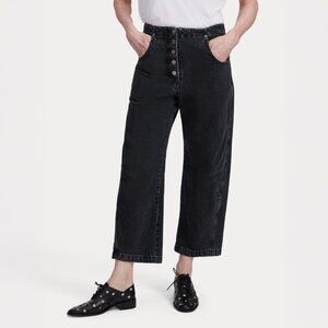 Rachel Comey Elkin Pants Washed Black Barrel Jeans